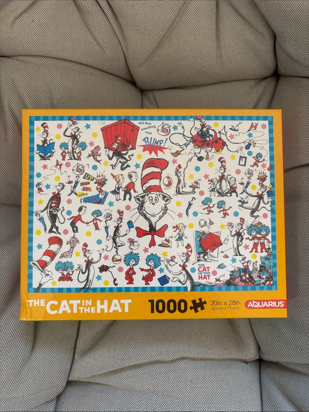 Aquarius The Cat in the Hat 1000-Piece Puzzle - Yellow Border